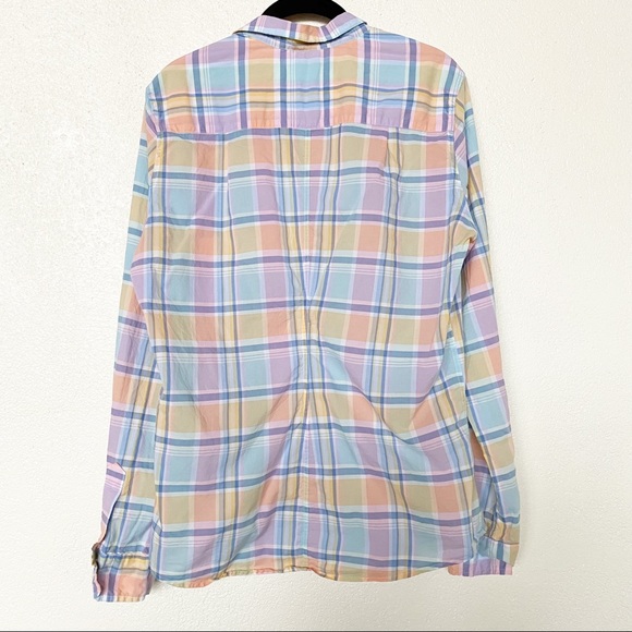 Frank & Eileen Pastel Plaid Barry Button Up Top Size Large - Picture 6 of 6